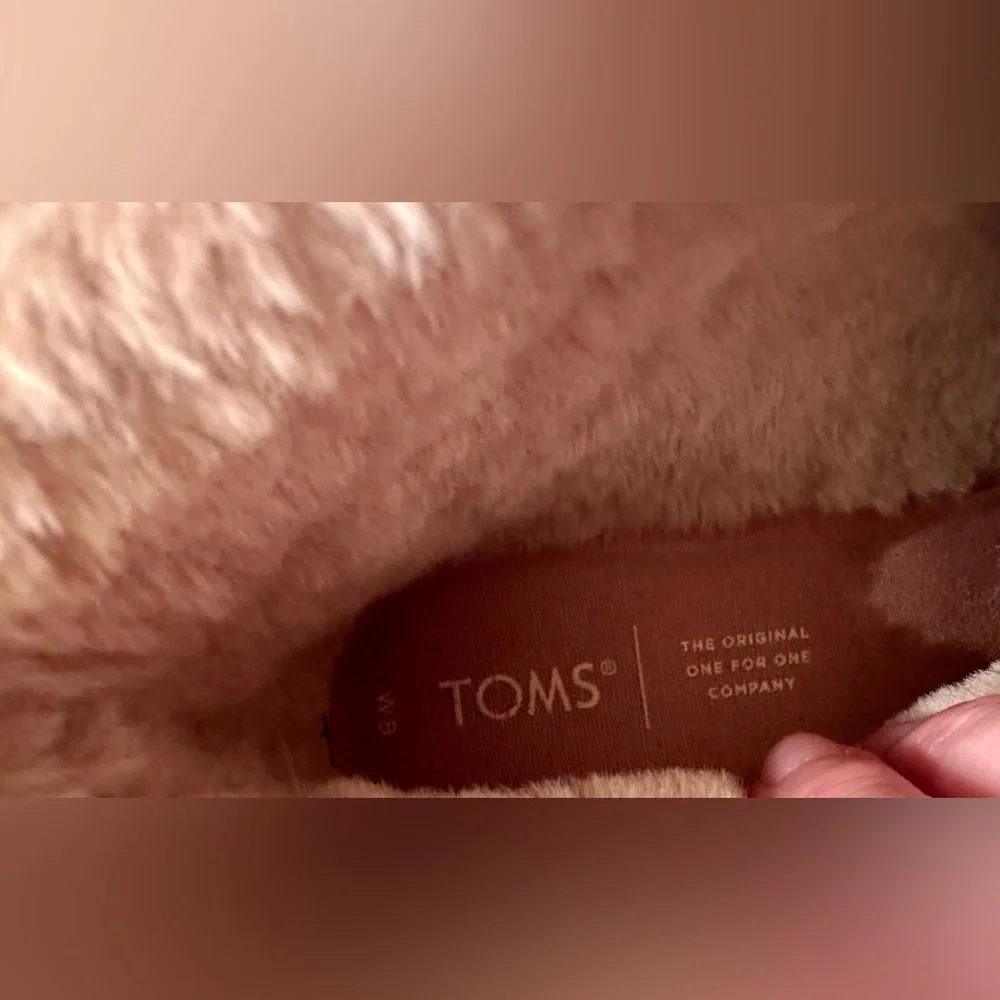 TOMS Melrose!❄️wedge bootie/Tarmac Olive Nubuck/water resistant🌧️/size-8 - Picture 14 of 15
